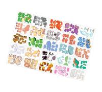 Puzzle 3D pour , 25 pièces DIY Creative Assembly Toy | DIY 3D Creative Paper Jigsaw Puzzle | for Classroom Family Road Trip Boys Girls Kids School Travel Stocking Stuffer Crafts