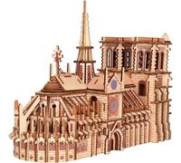 Puzzle 3D pour adulte Kit de modèle de cathédrale Notre-Dame mobile Grand défi Cathédrale fran?aise Casse-tête Puzzle de