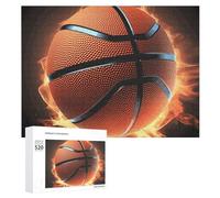 Puzzle 3D pour adultes - Jeu de basket-ball 3D difficile avec lettres au dos - Puzzle personnalisé parfait pour les soirées de jeu, décoration d'intérieur, cadeau