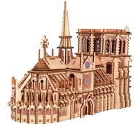 Puzzle 3D pour adultes, modèle mobile de la cathédrale Notre-Dame, grand défi, casse-tête de construction de la cathédrale