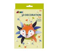 Avenir 3D Décoration: Renard 21x14.8cm, en boîte 15.2x1x24.5cm, 3+