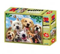 Puzzle 3D Pour Enfants 48 Pièces Dog Selfie Chiens Philos