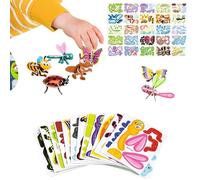Puzzle 3D pour | Jouet de bricolage en papier 25 pièces, Puzzle éducatif et pédagogique en papier | Pour artisanat, cadeaux pour anniversaires, remplissages de chaussettes de Noël, famille