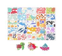 Puzzle 3D pour Sans Colle, Éducatif et Interactif | Puzzle 3D 25 animaux Garçons Salle Classe Maison Étude Fête