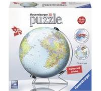 Ravensburger Puzzle 3D Globe terrestre – 540 pièces numérotées, sans colle, support rotatif – 10+