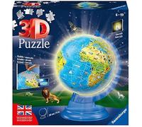 Puzzle 3D Ravensburger Globe Night Edition avec Lumière - Voyage et cartes - Enfant 10+ ans