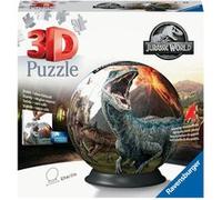 Ravensburger - Puzzle 3D Ball - Jurassic World - A partir de 6 Ans - 72 pièces numérotées à Assembler sans Colle - Support Inclus - Diamètre : 13 cm - 11757