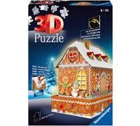 Ravensburger Puzzle 3D Maison de Noël en pain d'épices illuminée 216 pièces 8+ sans colle