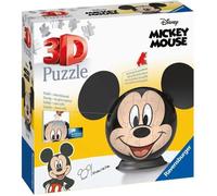 Ravensburger - Puzzle 3D Ball - Disney Mickey Mouse - A partir de 6 ans - 72 pièces numérotées à assembler sans colle - Support et accessoires de finition inclus - Diamètre : 13 cm - 11761