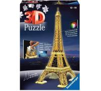 Puzzle 3D Ravensburger - Tour Eiffel illuminée - 216 pièces - Thème Architecture et monument