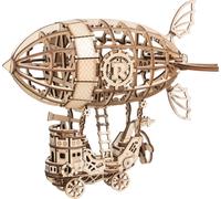 Puzzle 3D Robotime dirigeable 18 cm bois naturel 176 pièces