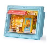 Puzzle 3D - ROBOTIME - DP001 - Cadre créatif pâtisserie Fluffy Cat - 146 pièces - Bois multicolore