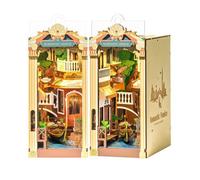 Puzzle 3D - ROBOTIME - TGB08 - Book Nook Kit LED - Serre-livres à monter - Thème Venise, bois