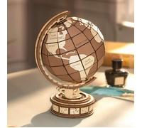 Puzzle 3D - ROBOTIME - TGM01 - Globe 3D en bois avec horloge astronomique - 500 pièces - Multicolore