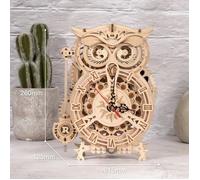 Puzzle 3D - Rokr - Horloge hibou - 161 pièces - Bois - Niveau 4/5