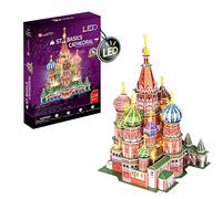 Puzzle 3D - San Basilio LED | Maquette A Construire | Puzzles 3D Adulte Et Puzzle 3D Enfant 8 Ans | Maquette Jouet Enfant | 224 Pièces