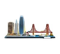 Puzzle 3D - San Francisco LED Cityline | Maquette A Construire | Puzzle 3D Adulte Et Puzzle 3D Enfant | Puzzle Enfant 8 Ans | Maquette Jouet Enfant | 90 Pièces