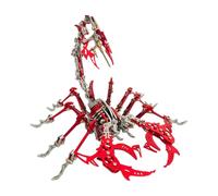 Puzzle 3D Scorpion en Métal for Adultes, Kit De Modèle De Scorpion en Métal, Kit D'artisanat Créatif De Puzzle À Faire Soi-même, for Adultes À Construire, Cadeau d'anniversaire 430 Pièces.(Red)