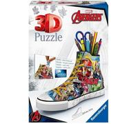 Ravensburger - Puzzle 3D Sneaker - Marvel Avengers - Pot à crayons - A partir de 8 ans - 108 pièces numérotées à assembler sans colle - Accessoires inclus - 12113