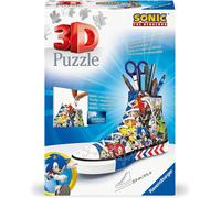 Puzzle 3d Sneaker Sonic ? 108 Pièces ? Porte-crayon Décoratif ? Dès 8 Ans Multicolore TU