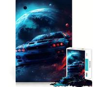 Puzzle 3D Space Car Skyline pour Adultes, 1000 pièces, Jeu de logique Pure, activité la Maison, découpe Nette, Joli Cadeau (50x75cm)