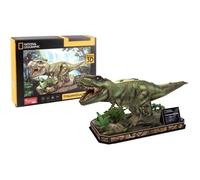 EXPLORA - T-Rex - Puzzles 3D - 540210-52 Pièces - Animaux - Niveau 4 - sans Colle Ni Ciseaux - Dinosaure - Construction - Licence National Géographic - Jeu de Construction - À Partir de 8 Ans