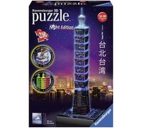 Puzzle 3D Taipei illuminé - Ravensburger - Voyage et cartes - Adulte - Noir
