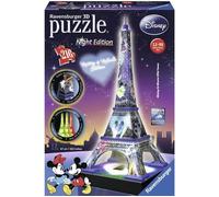 Puzzle 3D Tour Eiffel Disney - Edition Nuit - 216 Pièces - LEDs