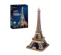 Puzzle 3D - Torre Eiffel LED | Maquette A Construire | Puzzle 3D Adulte Et Puzzle 3D Enfant | Puzzle Enfant 8 Ans | Maquette Jouet Enfant | Puzzles 3D | 84 Pièces