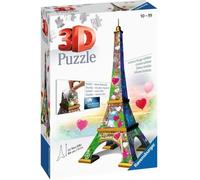 Puzzle 3D Tour Eiffel Love Edition - Ravensburger - 216 pièces - Architecture et monument
