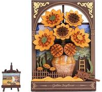 puzzle 3D, Tournesol, bois, Rowood, 266 pièces
