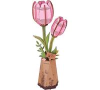 puzzle 3D, Tulipe rose, Rowood, 72 pièces