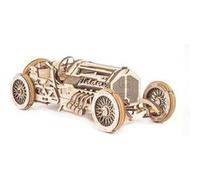 UGEARS Modèle mécanique en bois U-9 Grand Prix Car – Jeu de construction Doré Enfants