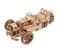 UGEARS UGR-S à Trois Roues Maquette en Bois à Construire Moto - Mécanique Puzzle 3D en Bois - Maquette Voiture a Monter avec Direction et Moteur Fonctionnels - DIY pour Les Fans de Casse-Tête