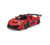 Puzzle 3D, voiture de course rouge, EWA, bois, 237 pièces