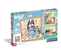 Clementoni Puzzle enfant Bluey - 3x48 pièces - 5 ans et + - Jeu progressif - Idée cadeau