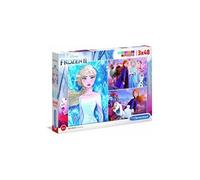 Puzzle 3x48 pièces Supercolor Disney Frozen 2