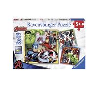Puzzle 3x49 pièces Avengers : Aventure Épique pour Enfants