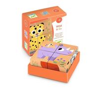 Puzzle 4 cubes en bois Wild & Co