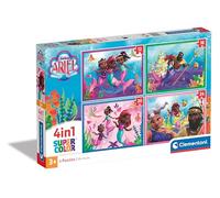 Clementoni Disney Ariel Puzzle 4 in 1, Supercolor, Puzzle pour Enfants, Fabriqué en Italie, Multicolore, 21533