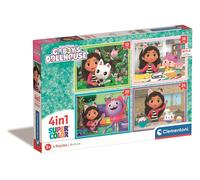 Puzzle 4 en 1. La maison du chat de Gabi. Clementoni
