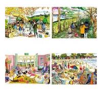 Puzzle 4 x 500 pièces : Une vie de chien