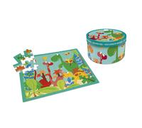 Puzzle 40 Pièces - Le Monde Des Dinos Multicolore TU