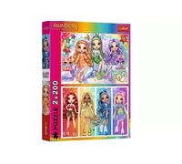 Trefl Puzzle 2 en 1 Rainbow High – 2 x 200 pièces – Ensemble pour adolescents
