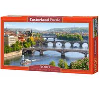 Castorland Puzzle – Ponts sur la rivière Vltava (Prague) – 4000 pièces – C-400096-2