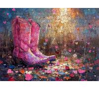 Puzzle 4000 Pieces, Abstrait Chaussure Puzzle 4000 Pièces Adultes et Enfants, Casse-tête Artistique de Qualité Premium, 141.5x87.5 cm Jeu Classique Puzzles pour Adulte, Cadeau Femme/Homme s7h-546
