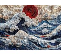 Puzzle 4000 Pieces, Abstrait flots Puzzle 4000 Pièces Adultes et Enfants, Casse-tête Artistique de Premium, 141.5x87.5 cm Jeu Classique Puzzles pour Adulte, Decor Maison, Cadeau Femme/Homme s7h-85