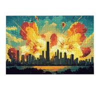 Puzzle 4000 Pièces Adultes, 141.5x87.5cm Puzzle New York pour Adulte, Puzzles Bois avec Boite, Jeu de Puzzles Classiques Paysage pour Toute la Famille, pour Décoration Maison, Idee Cadeau Femme, -7637