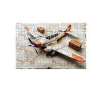 Puzzle 4000 Pieces Adultes Avion Puzzle 4000 Pieces Bois Carte, Puzzles Classiques Jeux Réflexion pour Toute la Famille Réunie, Puzzles Adulte pour Printemps Decoration Murale 90x140CM LZPT-04825