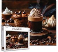 Puzzle 4000 Pieces Adultes café Jigsaw Puzzles Classiques Impossible Qualité SupéRieure Bois Panorama Art, Stimulent La Logique et La Concentration Avec Une IdéE Cadeau Homme et Femme 87.5x141.5cm P-4